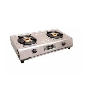 Unirize Stainless Steel Supreme 2 Burner Non Auto Igniton Gas Stove
